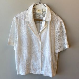Maeve White Lace Blouse